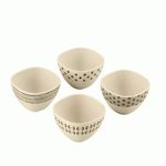 Juego de Tazones Cuisinart 4 pcs de Bambu Capacidad 8 Oz.