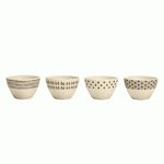 Juego de Tazones Cuisinart 4 pcs de Bambu Capacidad 8 Oz.