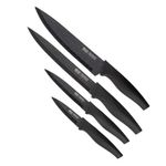 Set de Cuchillos Resto Acero Inox.. 4 pcs Mangos Ergonomicos Superficie Antib...