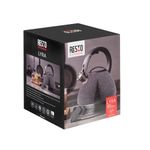 Tetera Clasica Resto con Silbador 2.7 LTS Acero Inoxidable Induccion Negra