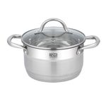 Olla Resto 3.6lts con Dos Asas-tapa Vidrio Templado para Todo Tipo de Cocina ...