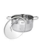Olla Resto 6.2lts con Dos Asas-tapa Vidrio Templado, para Todo Tipo de Cocina...