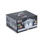Olla Resto 6.2lts con Dos Asas-tapa Vidrio Templado, para Todo Tipo de Cocina...