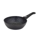 Sarten Resto Antiadh. de Marmol 20cm Ancho 6.4cm Alto Aluminio Forjado-mango ...