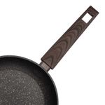 Sarten Resto Antiadh. de Marmol 26cm Ancho 5.1cm Alto Aluminio Forjado-mango ...
