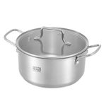 Set de Ollas Resto 6pcs Int. Antiadherente de Acero Inox..