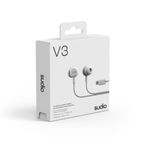 Audifonos Sudio V3 Alambrico Estilo Tapon USB-C-microf. Integr Blanco