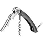 Sacacorchos Doble Bisagra Vacu Vin Cortador Papel Aluminio Negro