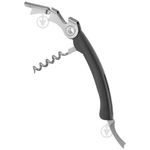 Sacacorchos Doble Bisagra Vacu Vin Cortador Papel Aluminio Negro
