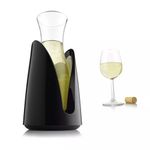 Enfriador Activo en Recipiente Vacu Vin Plastico con Jarra de Cristal 1lts Negro