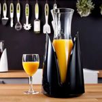Enfriador Activo en Recipiente Vacu Vin Plastico con Jarra de Cristal 1lts Negro