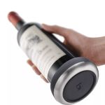 Base de Botellas Vacu Vin de Acero Inox.. para Proteccion Negro