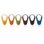 Tapones y Marcadores de Silicona para Cerveza Vacu Vin 6 pcs Varios Colores