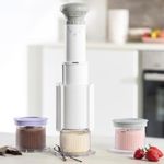 Maquina Para Hacer Helado Cuisinart 5 En 1 Prograbable Blanco