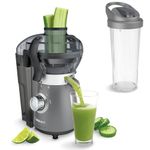 Extractor De Jugos Con Licuadora Cuisinart 450 W Con Vaso Para Licuar De 16 Onz Gris