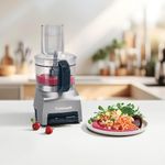 Procesador De Alimentos Cuisinart 10 Tzs. Con Accesorios Multiusos Gris