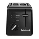 Tostadora Cuisinart 2 Posiciones 7 Ajustes Negra