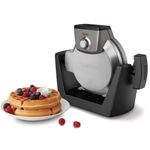 Waflera Cuisinart Estilo Belga 4 Secciones Redondo 1200w 5 Funciones Antiadherente Acero Inox.