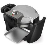 Waflera Cuisinart Estilo Belga 4 Secciones Redondo 1200w 5 Funciones Antiadherente Acero Inox.