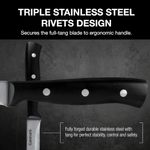 Set De Cuchillos Cuisinart Acero Inox. 6 Pcs Mango Ergonomico Negro