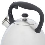 Tetera Clasica Resto Con Silbador 2.7 Lts Acero Inoxidable Induccion Blanca