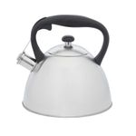 Tetera Clasica Resto Con Silbador 2.7 Lts Acero Inoxidable Induccion Blanca