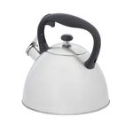 Tetera Clasica Resto Con Silbador 2.7 Lts Acero Inoxidable Induccion Blanca