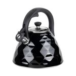 Tetera Clasica Resto Con Silbador 3.0 Lts Acero Inoxidable Induccion Negra