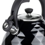 Tetera Clasica Resto Con Silbador 3.0 Lts Acero Inoxidable Induccion Negra