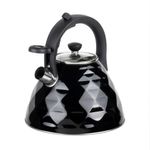 Tetera Clasica Resto Con Silbador 3.0 Lts Acero Inoxidable Induccion Negra