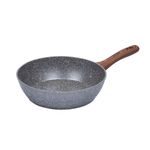 Sarten Resto Antiadh. Revest.Granito 26cm Ancho 7.0cm Alto Aluminio Forjado-Mango Madera Todo Tipo De Cocina