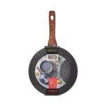 Sarten Resto Antiadh. Revest.Granito 26cm Ancho 7.0cm Alto Aluminio Forjado-Mango Madera Todo Tipo De Cocina