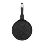 Sarten Pancake Resto Antiadh. 24cm Ancho 1.8 Cm Alto Aluminio-Mango Madera Todo Tipo De Cocina Negro