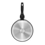 Sarten Pancake Resto Antiadh. 24cm Ancho 1.8 Cm Alto Aluminio-Mango Madera Todo Tipo De Cocina Negro