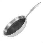 Sarten Resto Antiadh.  26cm Ancho 5.3cm Alto Acero Inox Induccion Mango Ergonomico
