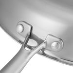 Sarten Resto Antiadh.  26cm Ancho 5.3cm Alto Acero Inox Induccion Mango Ergonomico