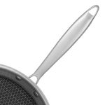 Sarten Resto Antiadh.  26cm Ancho 5.3cm Alto Acero Inox Induccion Mango Ergonomico