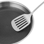 Sarten Resto Antiadh.  26cm Ancho 5.3cm Alto Acero Inox Induccion Mango Ergonomico